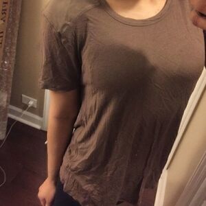 NWT Forever21 Brown soft tunic Blouse M